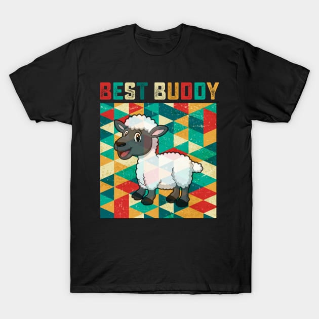 Best Buddy Sheep T-Shirt by danieldamssm